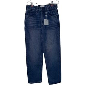 Hickey Freeman Womens Jeans Straight Fit Midnight Blue Denim Cotton 28X30 NWT